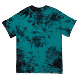 Black & Teal Crinkle Dye Tee