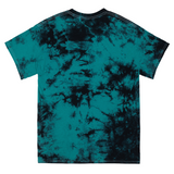 Black & Teal Crinkle Dye Tee